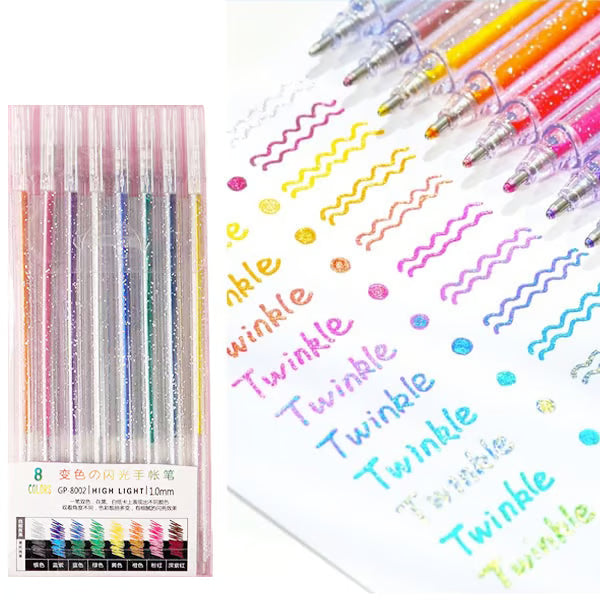 🆕 2026 New Launch | Glitter Gel Pen Set | Smooth Writing for Journals & Crafts ✨【50% OFF】