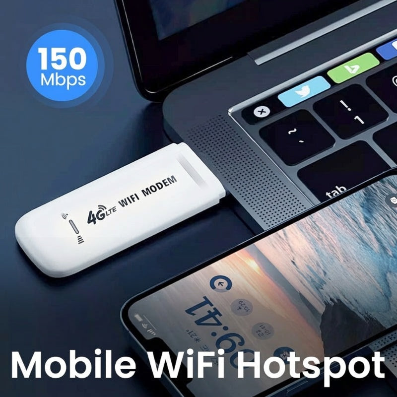 ✨ 2026‘s New Portable Hub | USB 4G LTE Mobile Hotspot | 150Mbps for Travel & Work 🌍