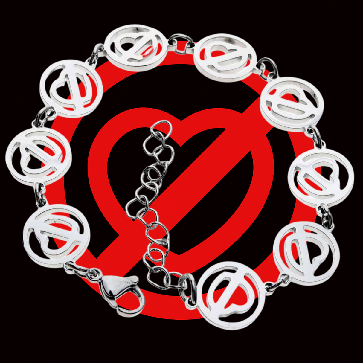 NO TE ENAMORES BRACELET (14K WHITE GOLD LIFETIME WARRANTY).