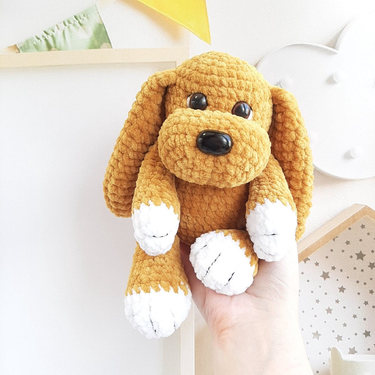 Crochet Dog Pattern PDF | Plush Puppy Amigurumi Tutorial