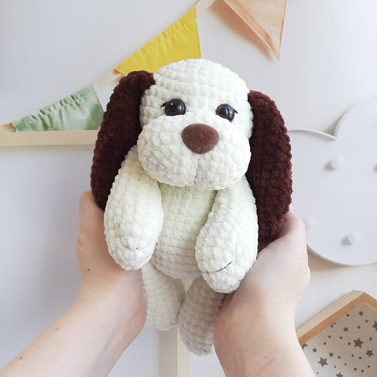 Crochet Dog Pattern PDF | Plush Puppy Amigurumi Tutorial