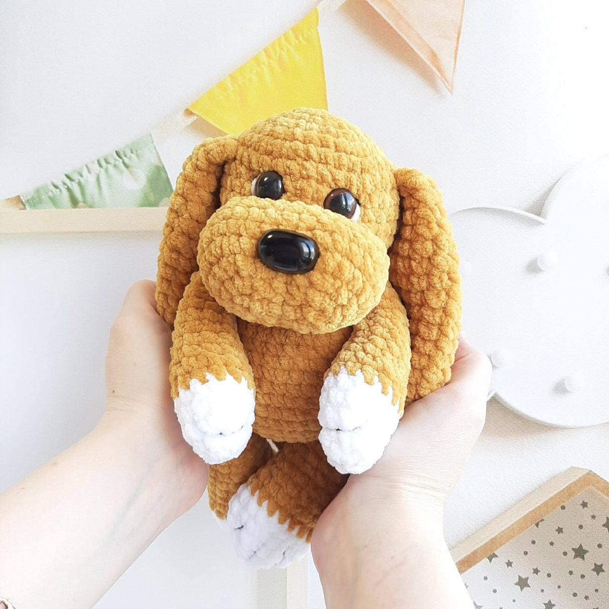 Crochet Dog Pattern PDF | Plush Puppy Amigurumi Tutorial