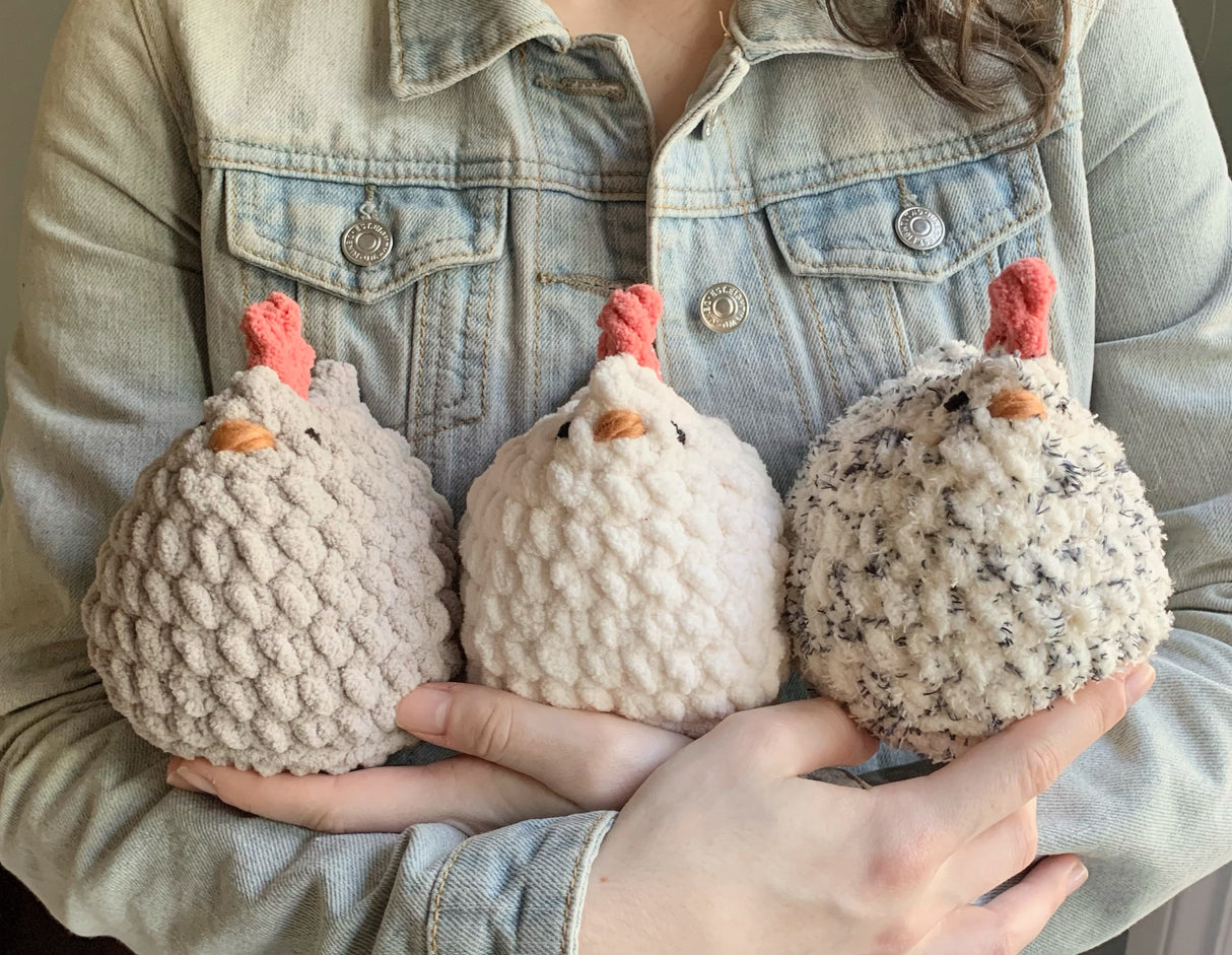 Mabel Chicken Crochet Pattern PDF | Low-Sew Beginner Tutorial