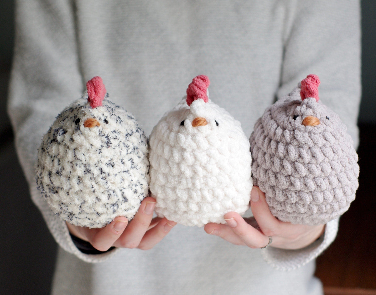 Mabel Chicken Crochet Pattern PDF | Low-Sew Beginner Tutorial