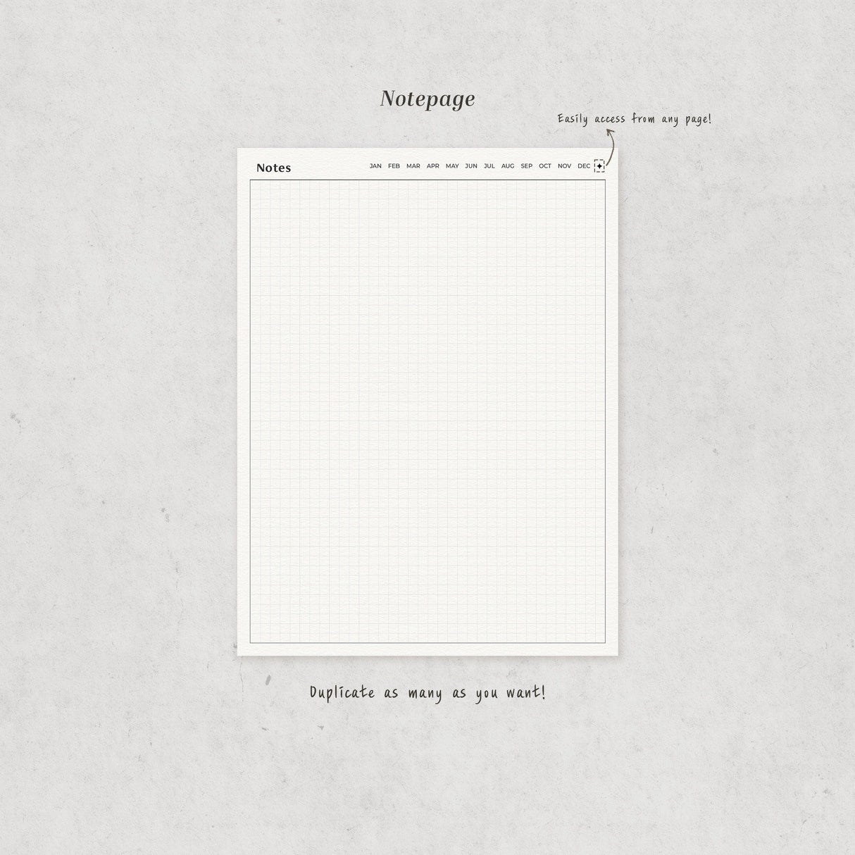 2026 Weekly Monthly Digital Planner | Minimalist Goodnotes PDF
