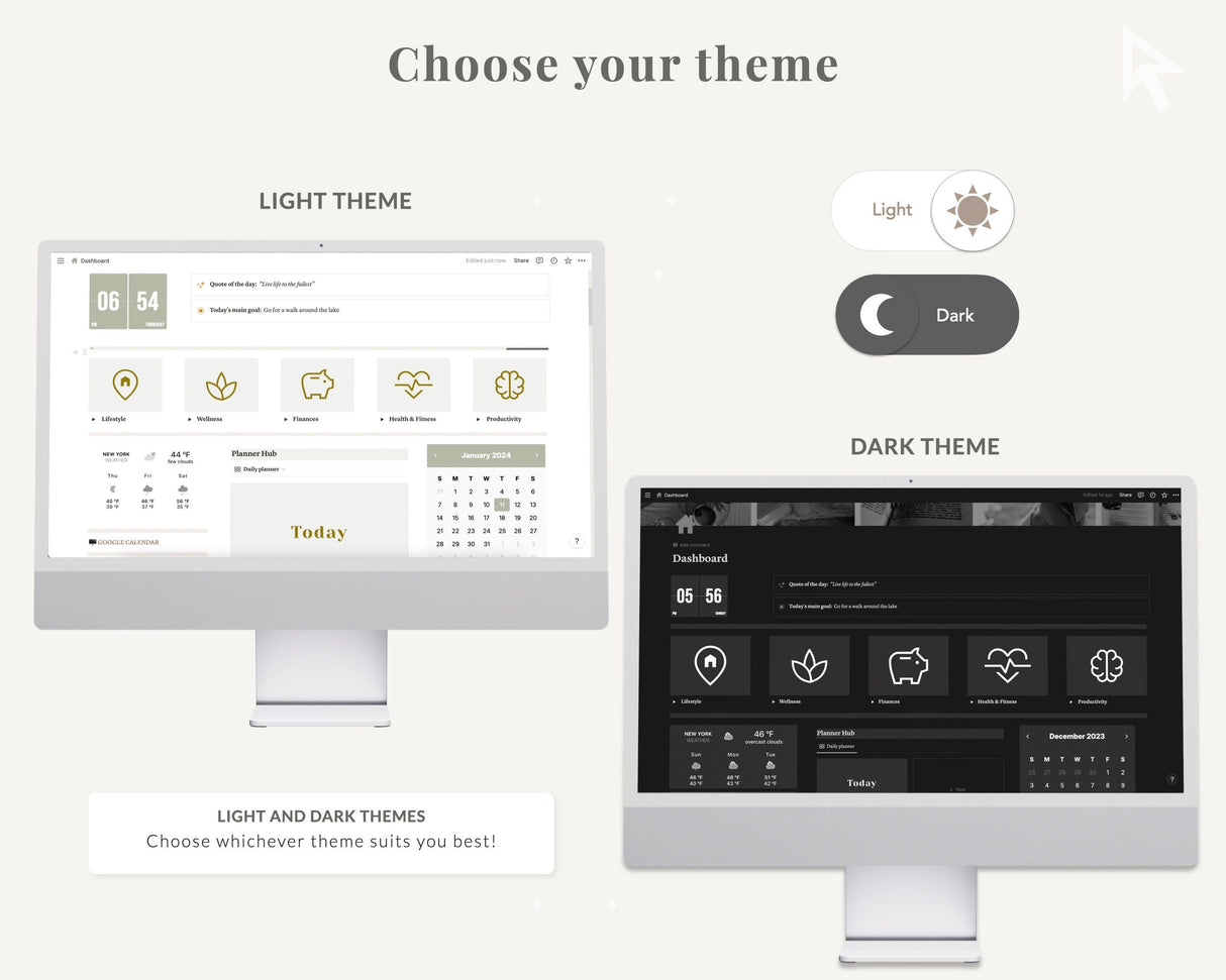 Ultimate Notion Life Planner | #1 Rated Aesthetic Dashboard