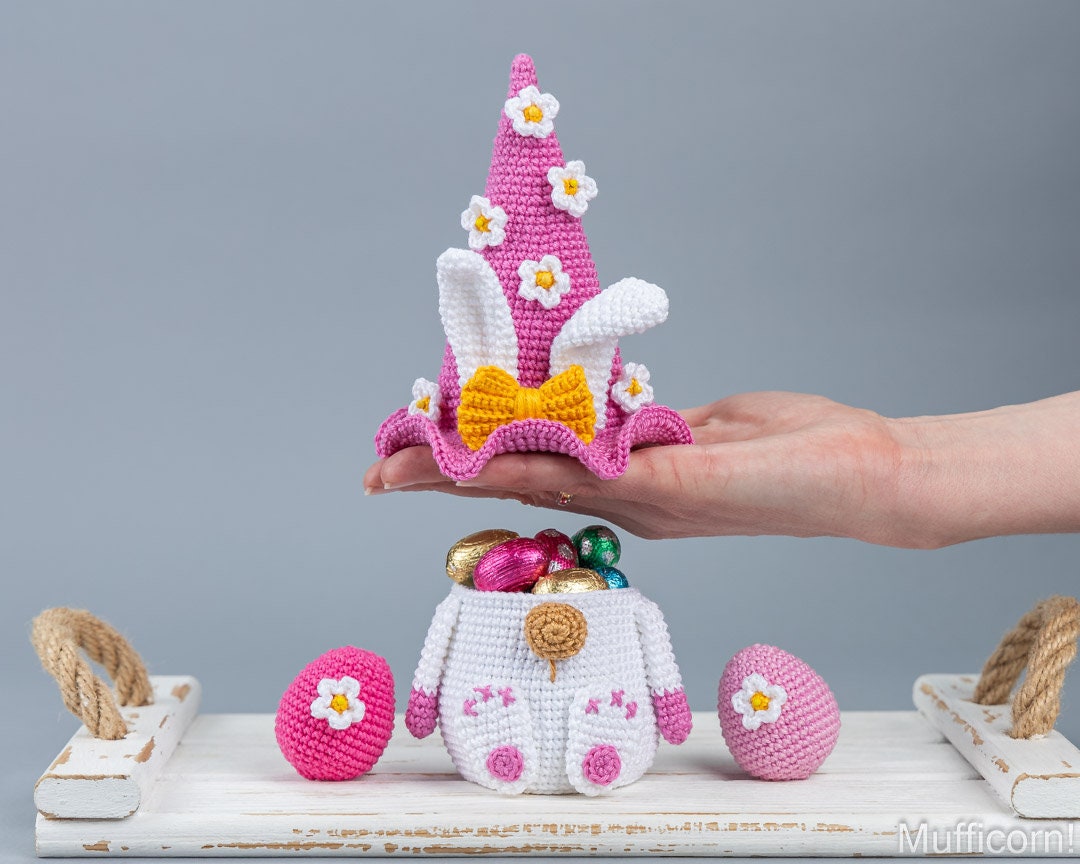 Digital PDF Easter Bunny Gnome & Egg Crochet Pattern