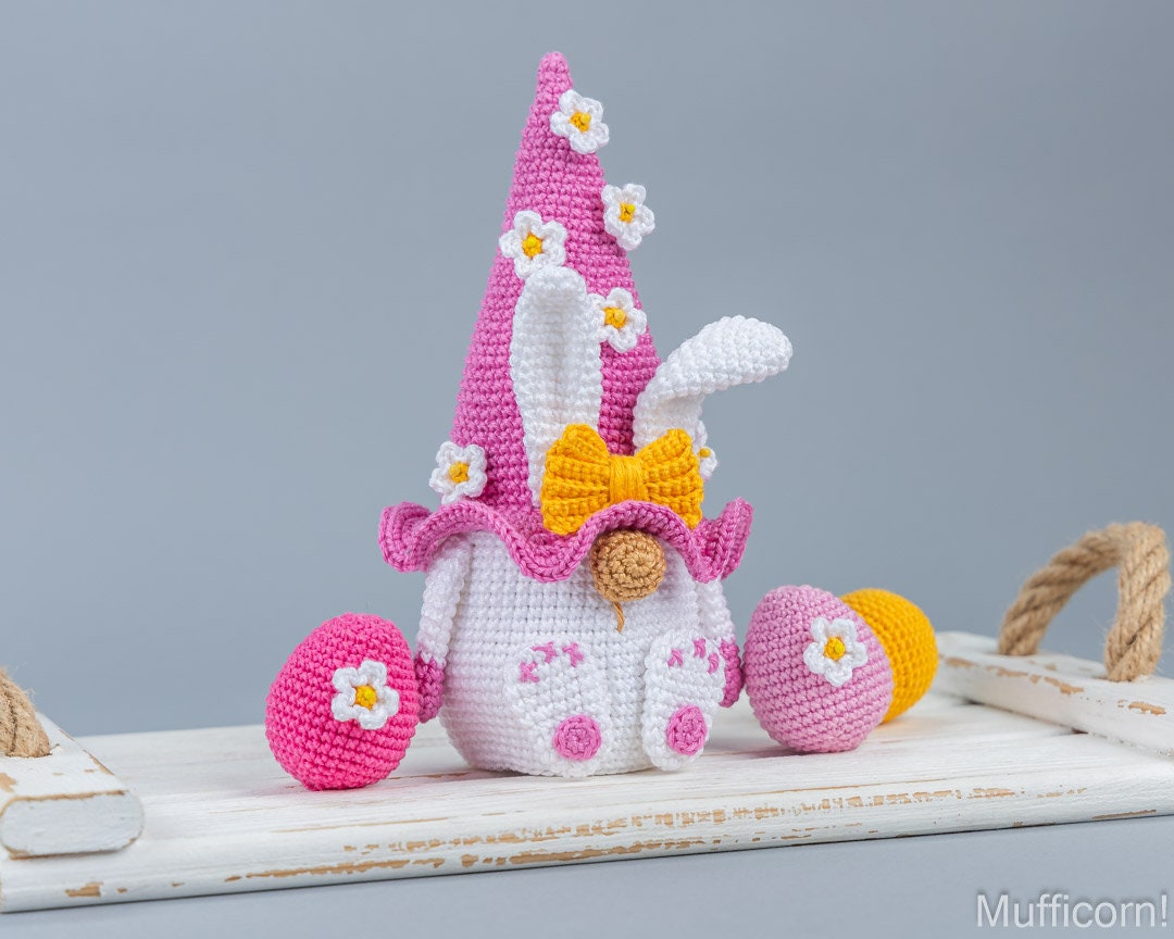 Digital PDF Easter Bunny Gnome & Egg Crochet Pattern