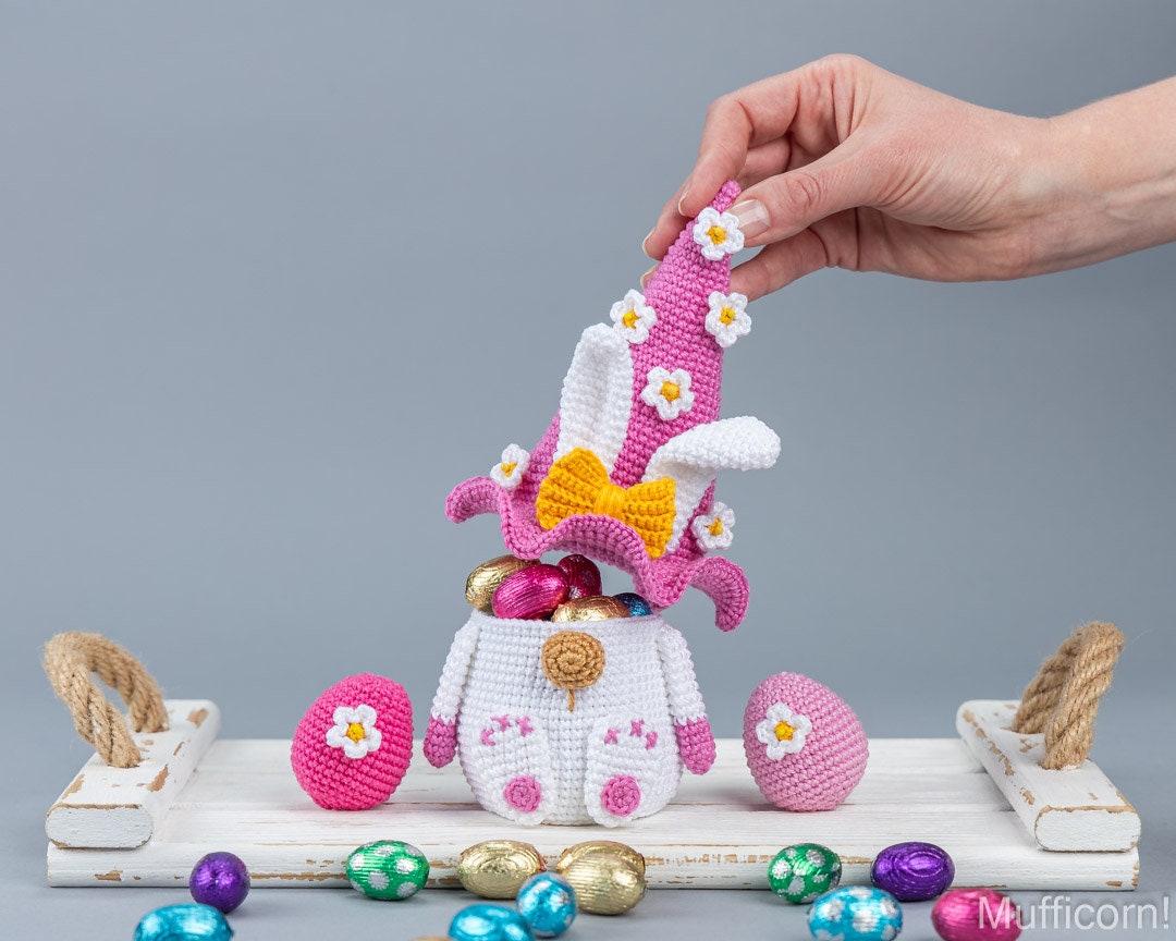 Digital PDF Easter Bunny Gnome & Egg Crochet Pattern