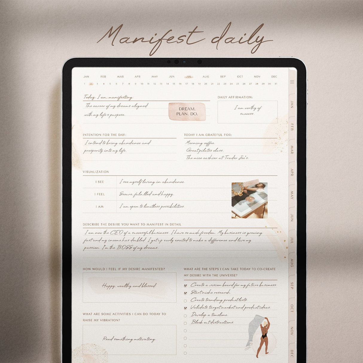 Manifestation Journal Law of Attraction | 456 Page GoodNotes PDF