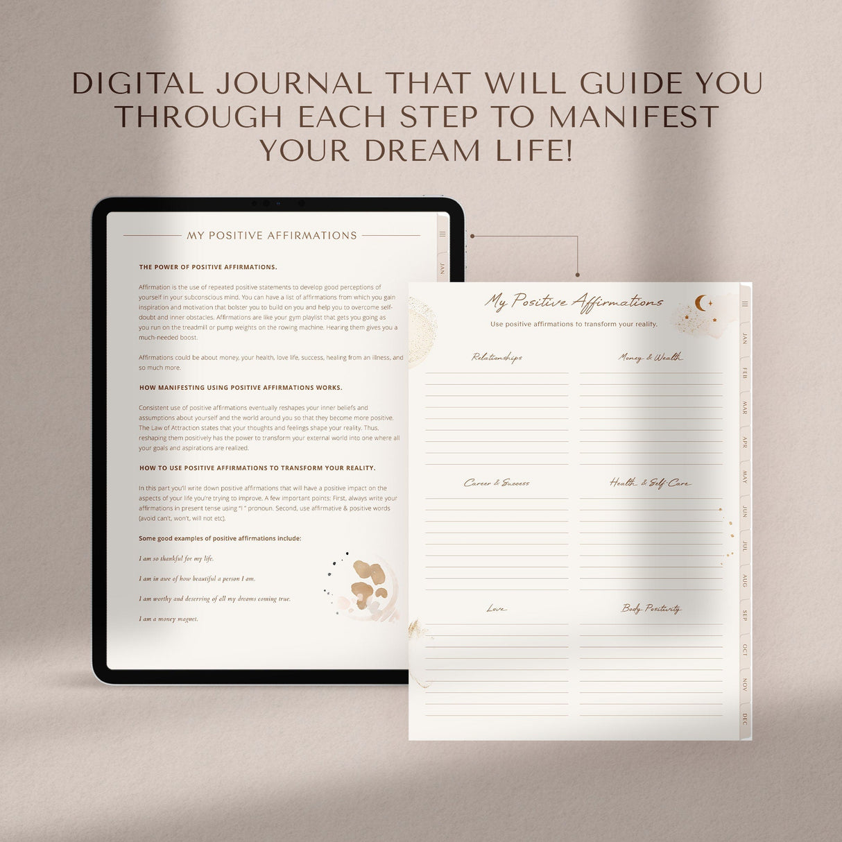 Manifestation Journal Law of Attraction | 456 Page GoodNotes PDF