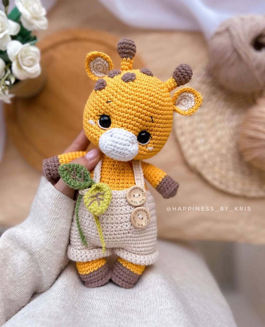 Giraffe Crochet Pattern | Cuddle Size Floppy Amigurumi PDF