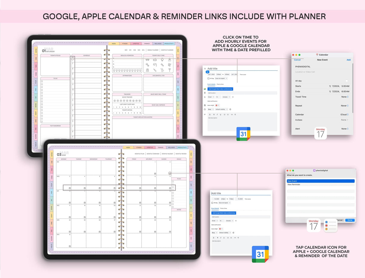 All-in-One Digital Planner 2026 | Multi-Year Goodnotes PDF