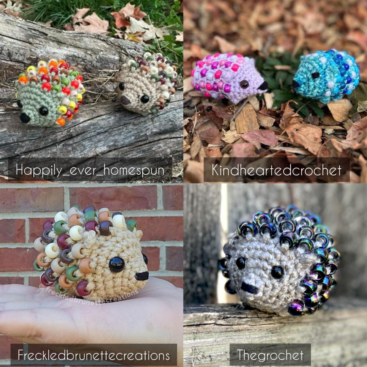 Digital PDF Beaded Fidget Hedgehog Pattern | No-Sew Sensory
