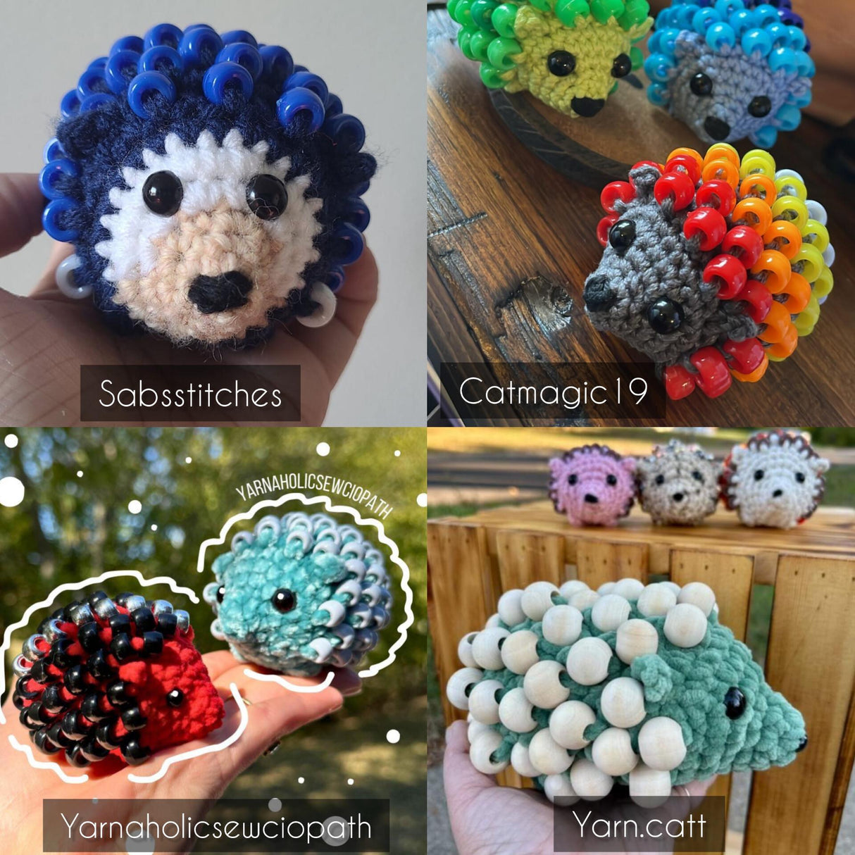 Digital PDF Beaded Fidget Hedgehog Pattern | No-Sew Sensory