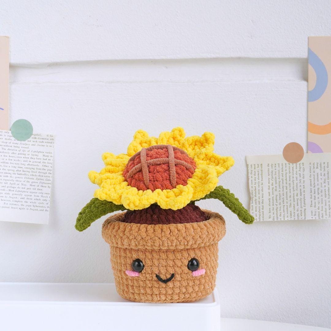Digital PDF Blossom Harmony Crochet Flower Pot Patterns