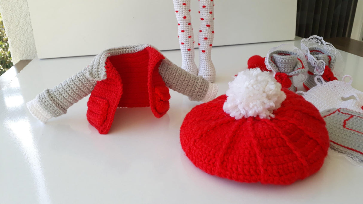Valentina Doll Crochet Pattern PDF | Valentine's Day Amigurumi