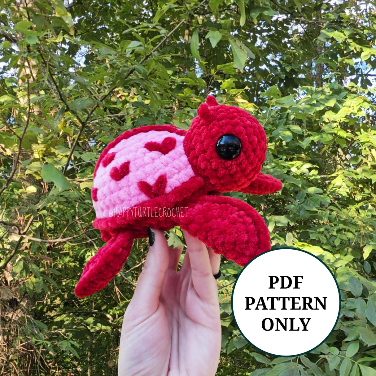 Digital PDF Ladybug Turtle Crochet Pattern | Lovebug Amigurumi