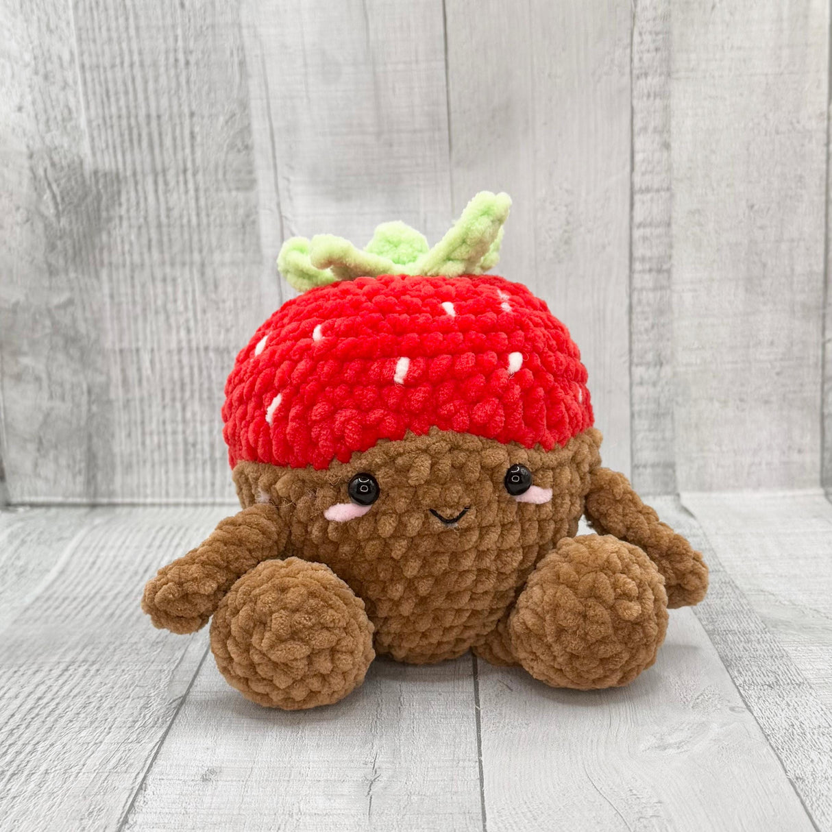 Digital PDF Chocolate Covered Strawberries Crochet Pattern