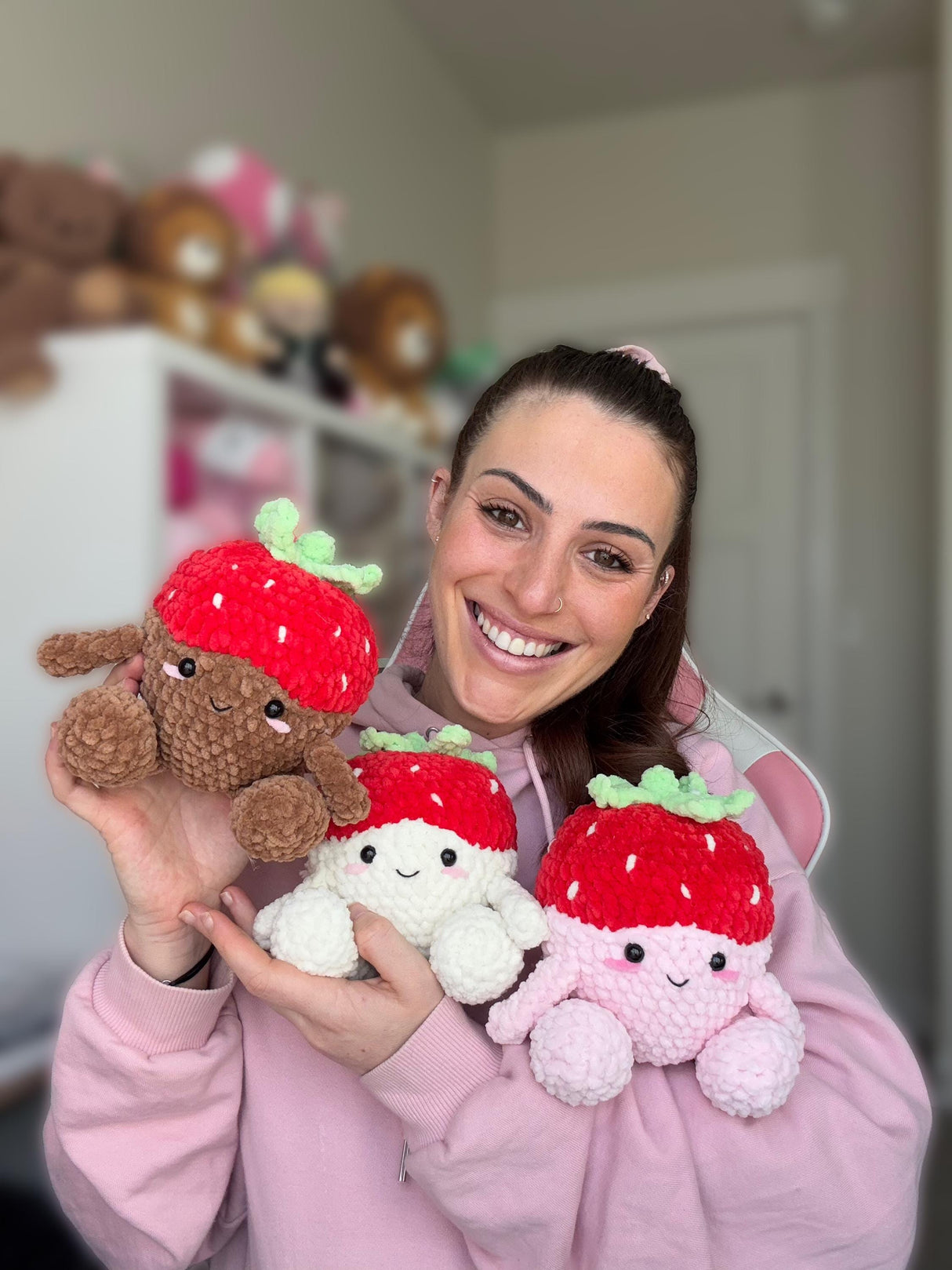 Digital PDF Chocolate Covered Strawberries Crochet Pattern