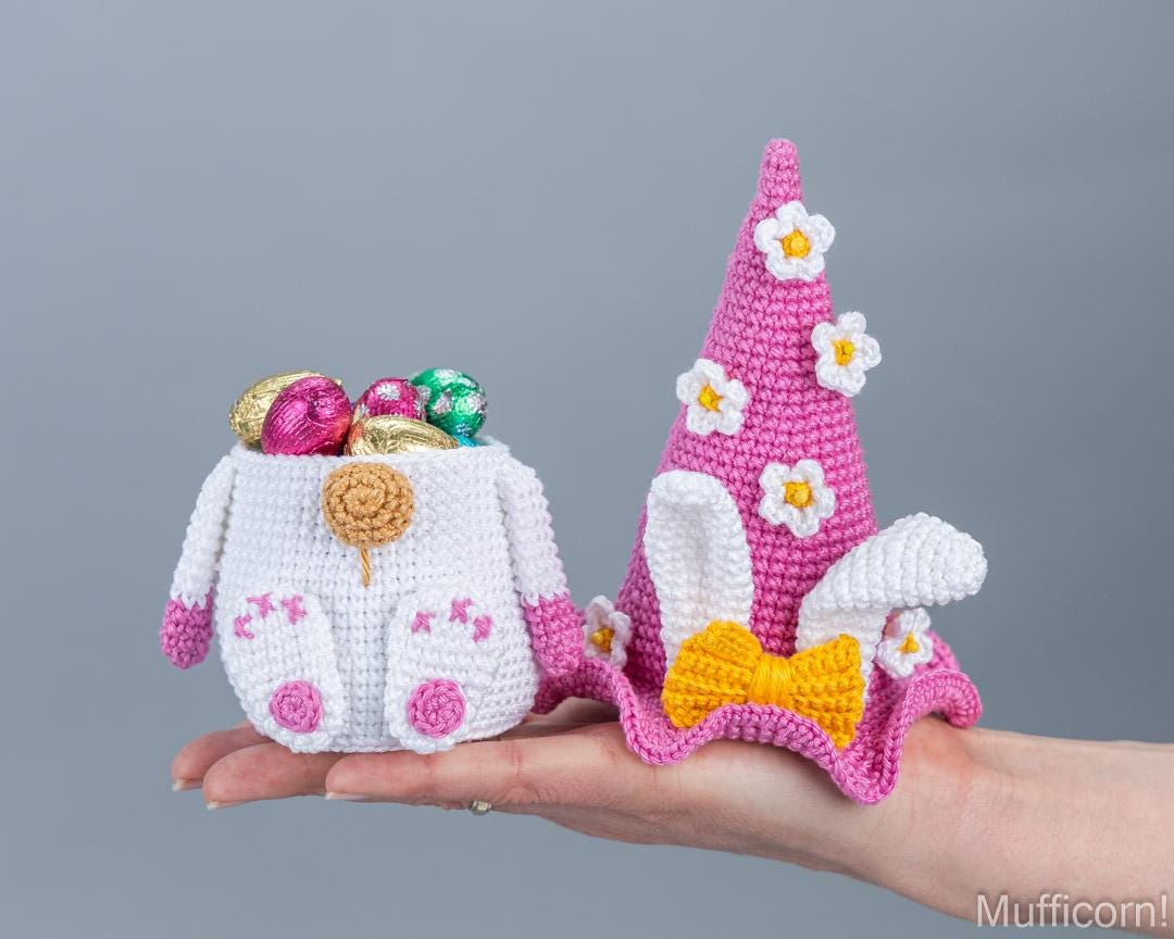 Digital PDF 3-in-1 Flower Gnome & Bee Crochet Pattern Bundle