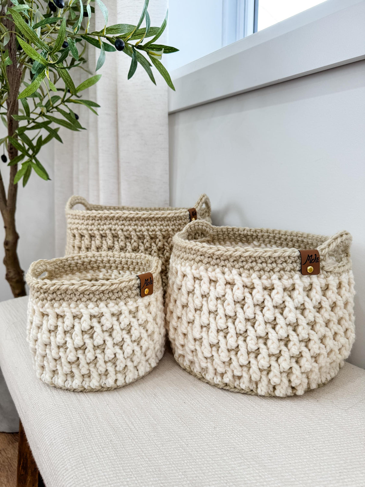 Homebody Baskets Crochet Pattern | 4 Sizes & Video Tutorial