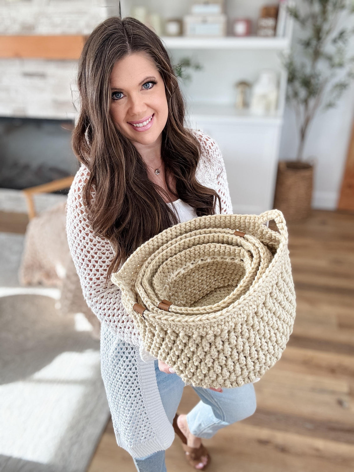 Homebody Baskets Crochet Pattern | 4 Sizes & Video Tutorial
