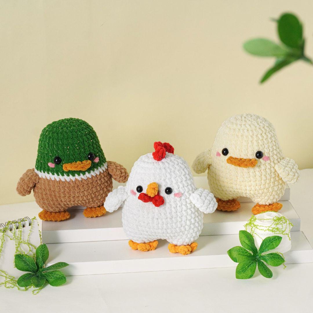 Digital PDF 28-in-1 Tiny Beasties Crochet Patterns Bundle