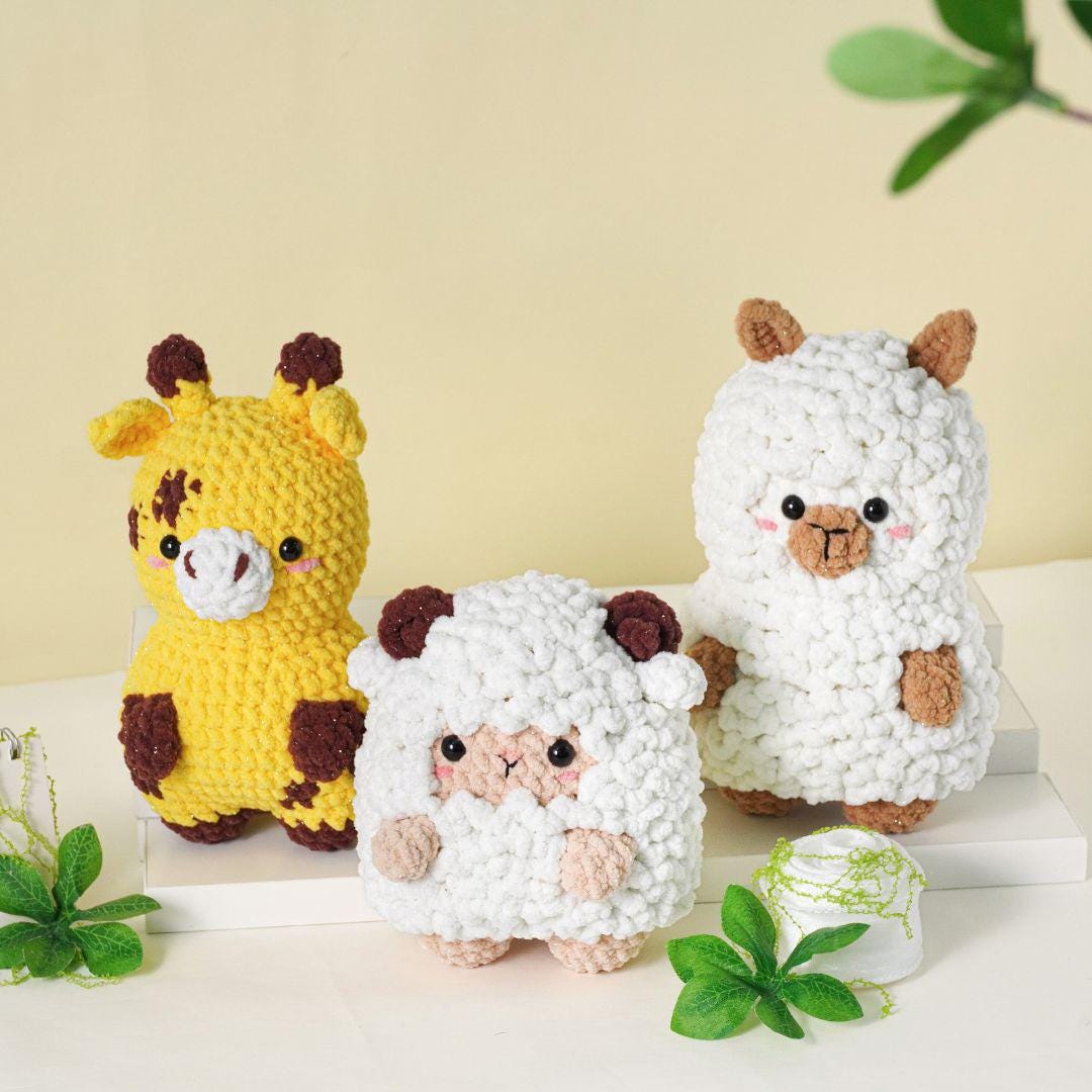 Digital PDF 28-in-1 Tiny Beasties Crochet Patterns Bundle