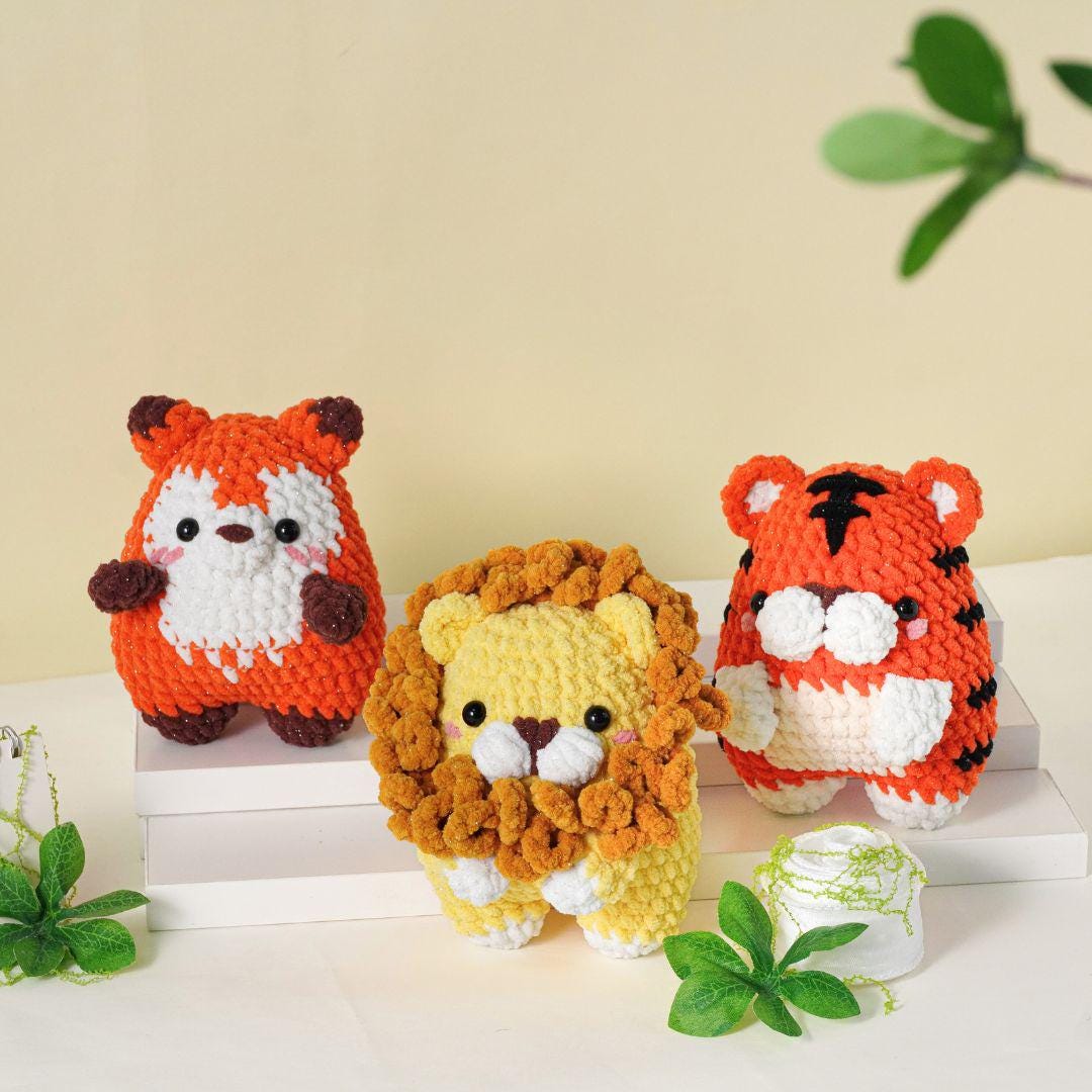 Digital PDF 28-in-1 Tiny Beasties Crochet Patterns Bundle