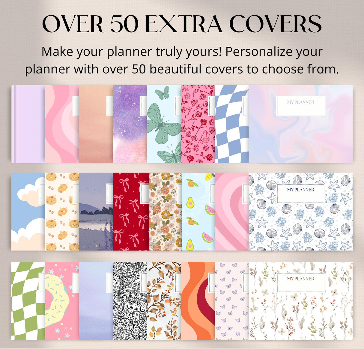 Undated Digital Planner | 720 Pages, 80+ Templates | GoodNotes & Android