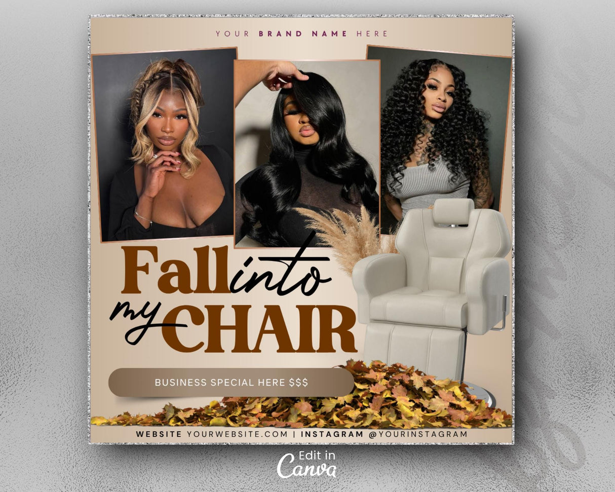 Canva Booking Flyer Template | Hair, Lash, Nail, MUA Services | TemplifyHub