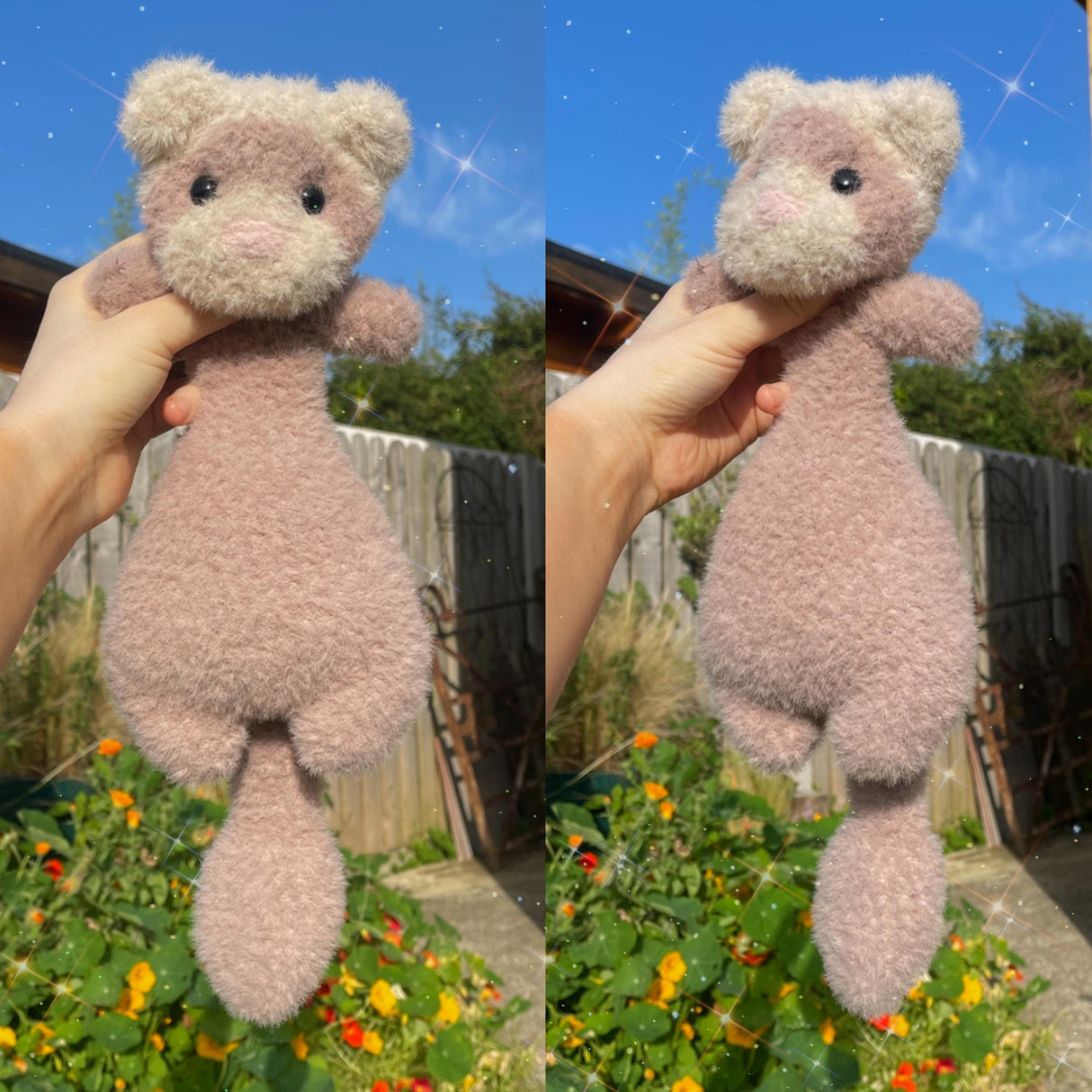 Digital PDF Big Floppy Ferret Crochet Pattern | Weighted Option