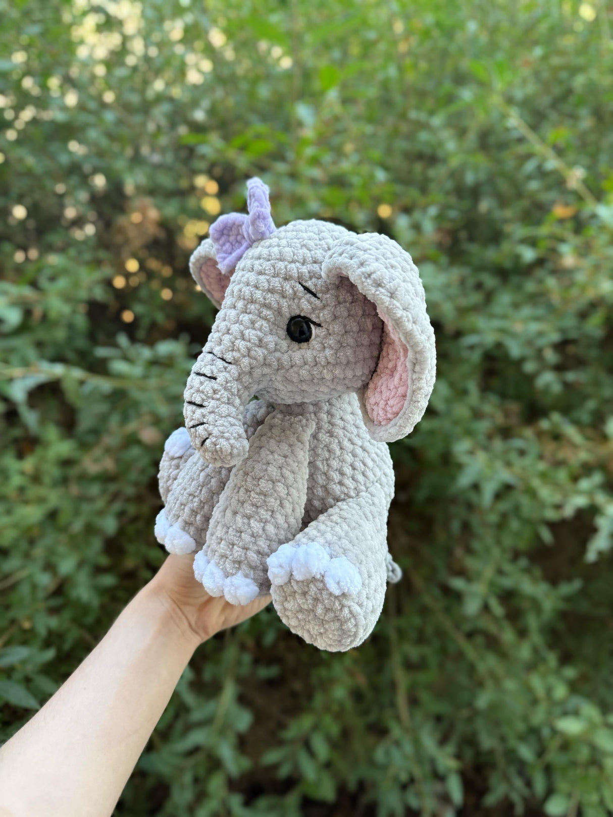 Sitting Elephant Crochet Pattern PDF | Ella the Elephant