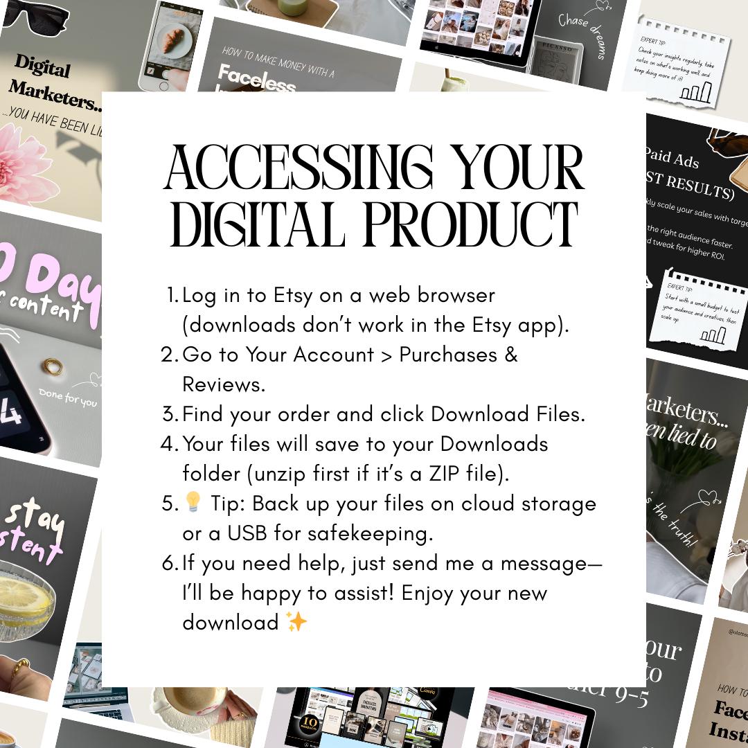 400+ Faceless Instagram Carousels | Aesthetic Canva MRR PLR