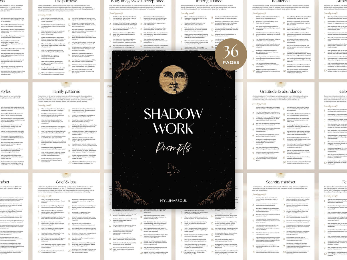 680 Shadow Work Journal Prompts | Inner Child Healing PDF