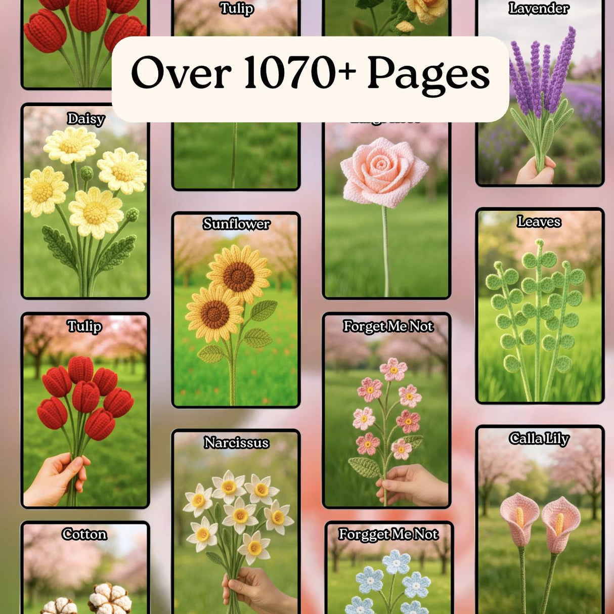 1500+ Flower Crochet Pattern Bundle | Whole Shop Amigurumi & Video