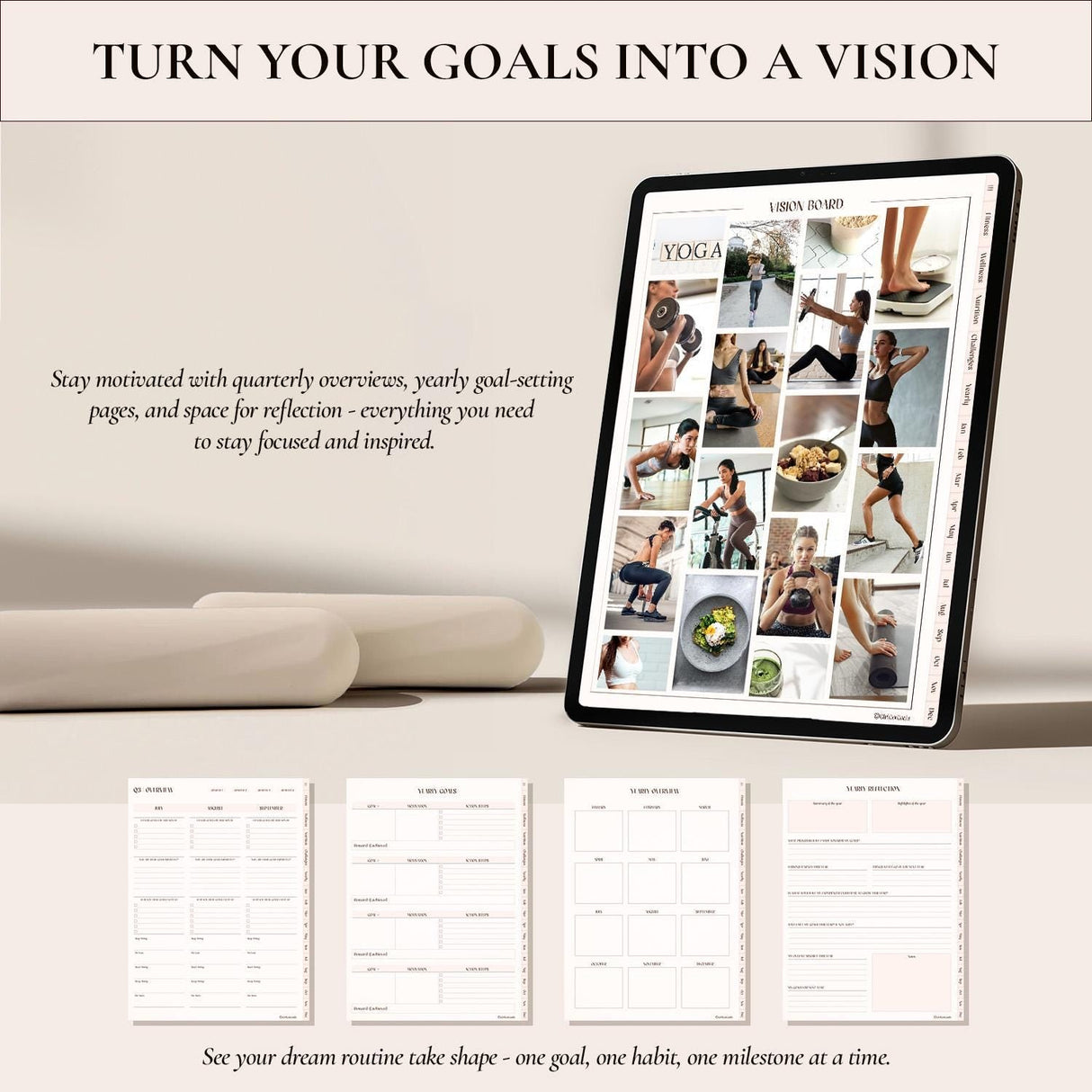 Digital Fitness Planner | Weight Loss & Workout Tracker | GoodNotes Template