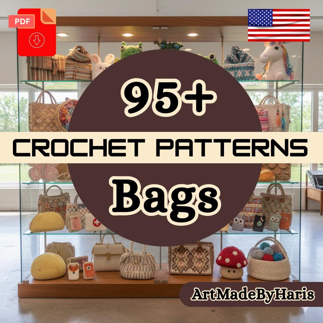 99 Crochet Bag Patterns Bundle | Tote, Purse & Handbag PDF