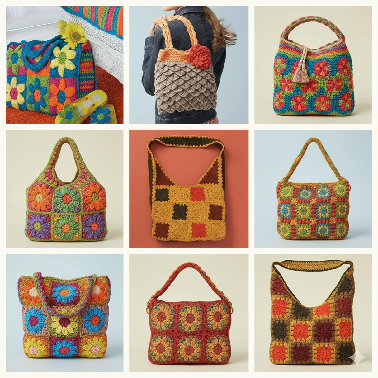 200+ Crochet Bag Patterns Bundle | Boho, Vintage & Modern PDF