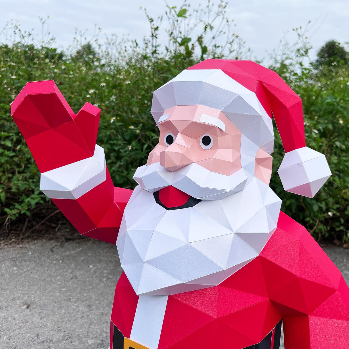 Santa Claus Papercraft SVG | 3D Christmas Decor Cut Files | Cricut & Cameo