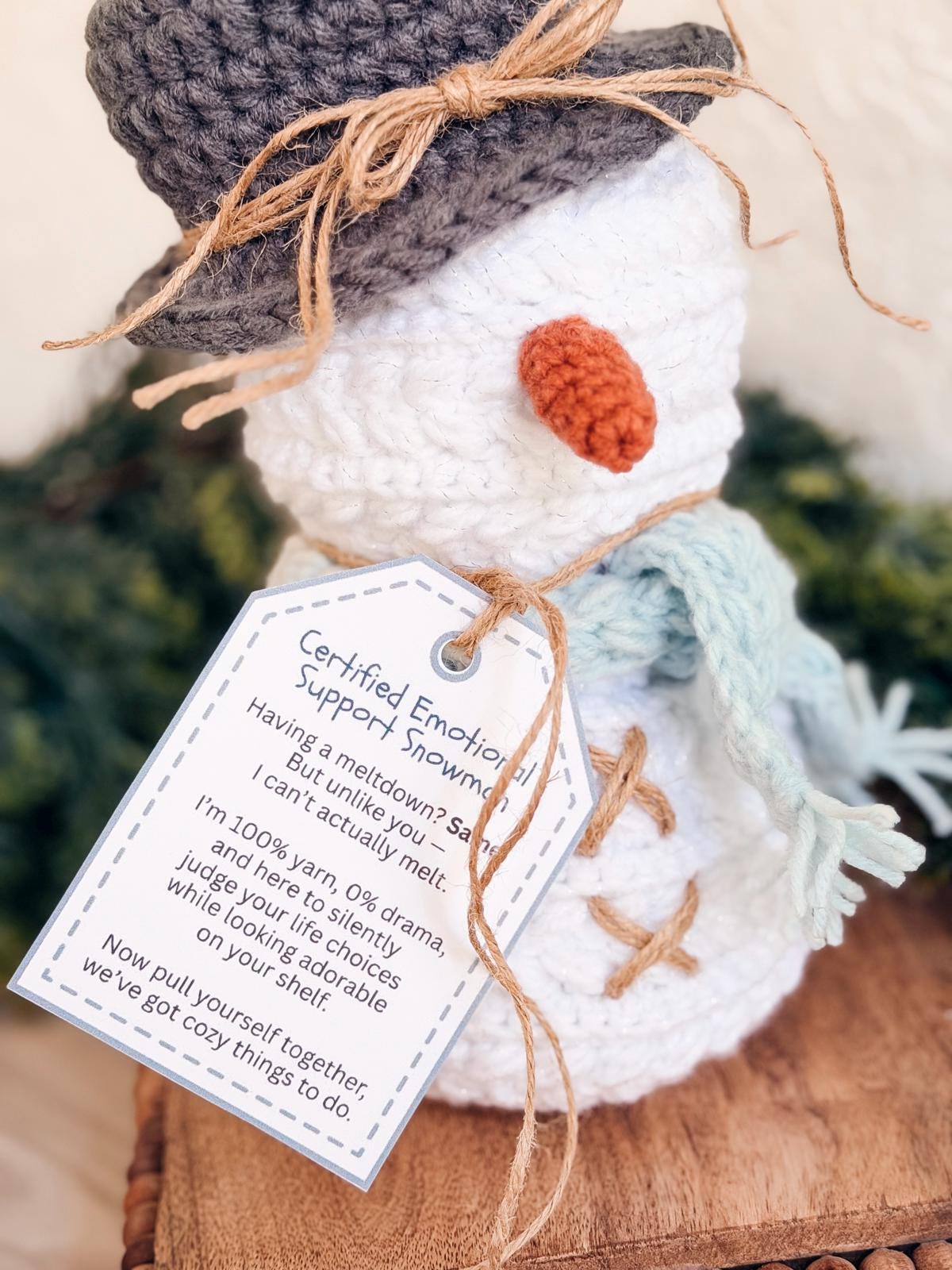 Digital PDF Wheat Stitch Snowman Crochet Pattern | Video