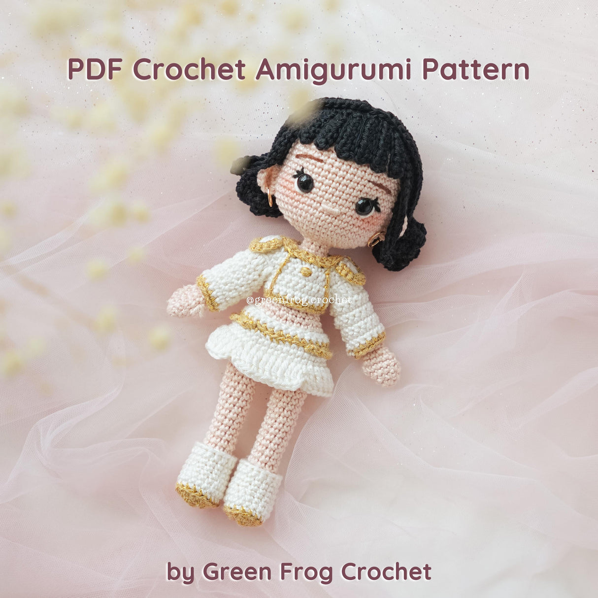 Digital PDF 3-in-1 Kpop Girl Crochet Pattern | Dress-Up Doll