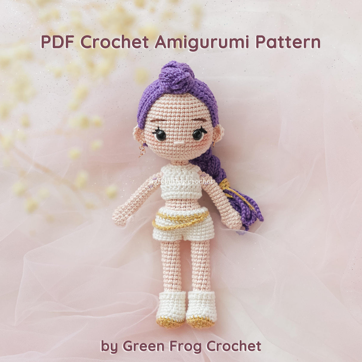 Digital PDF 3-in-1 Kpop Girl Crochet Pattern | Dress-Up Doll