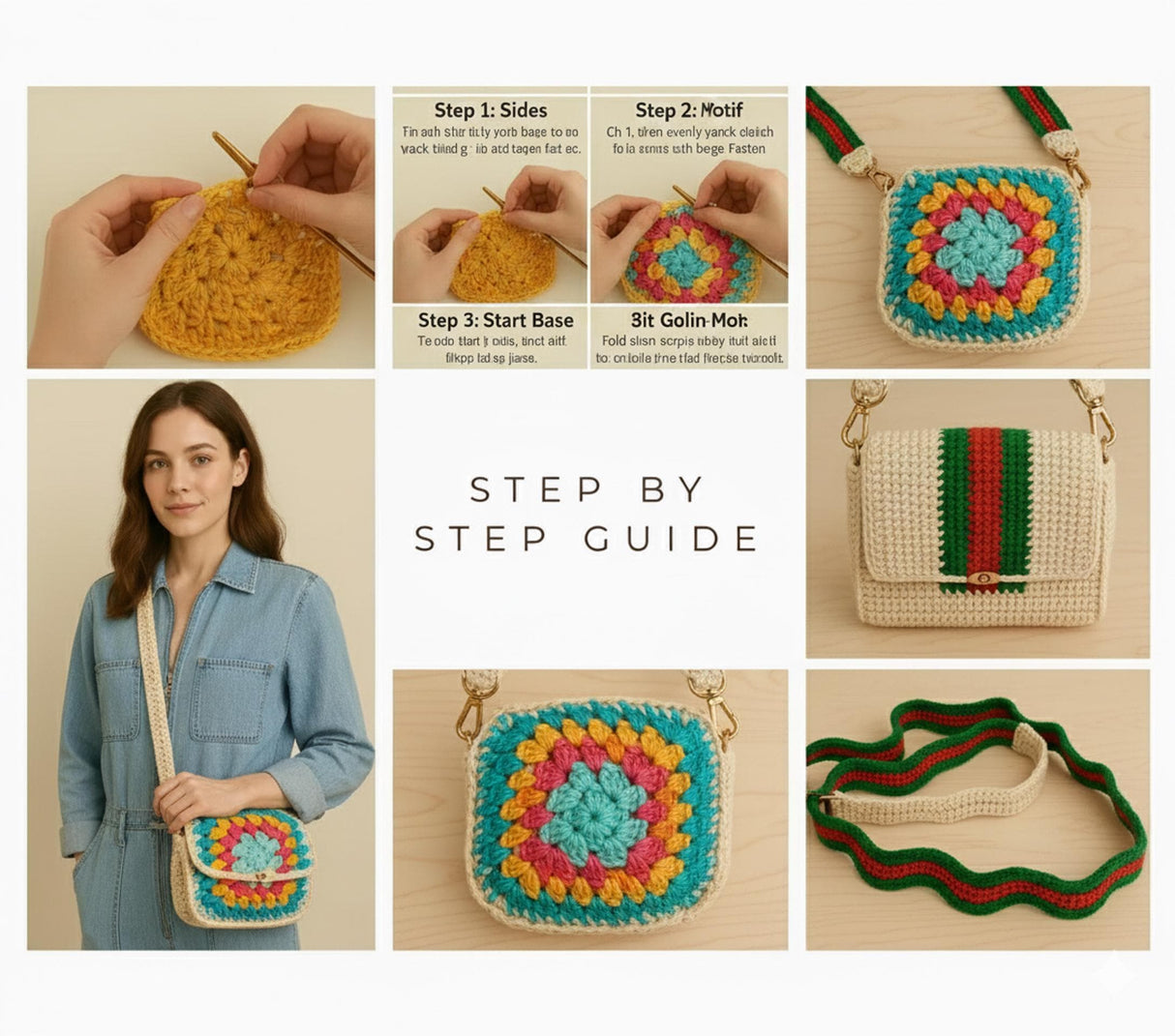 200+ Crochet Bag Patterns Bundle | Boho, Vintage & Modern PDF