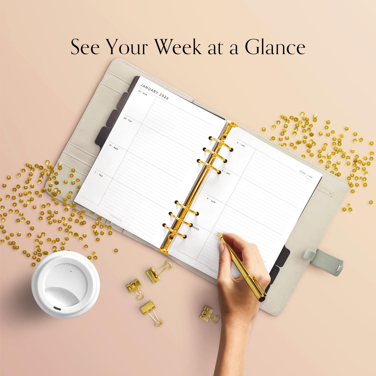 2026 Weekly Planner Printable | Minimalist 2-Page Dated PDF
