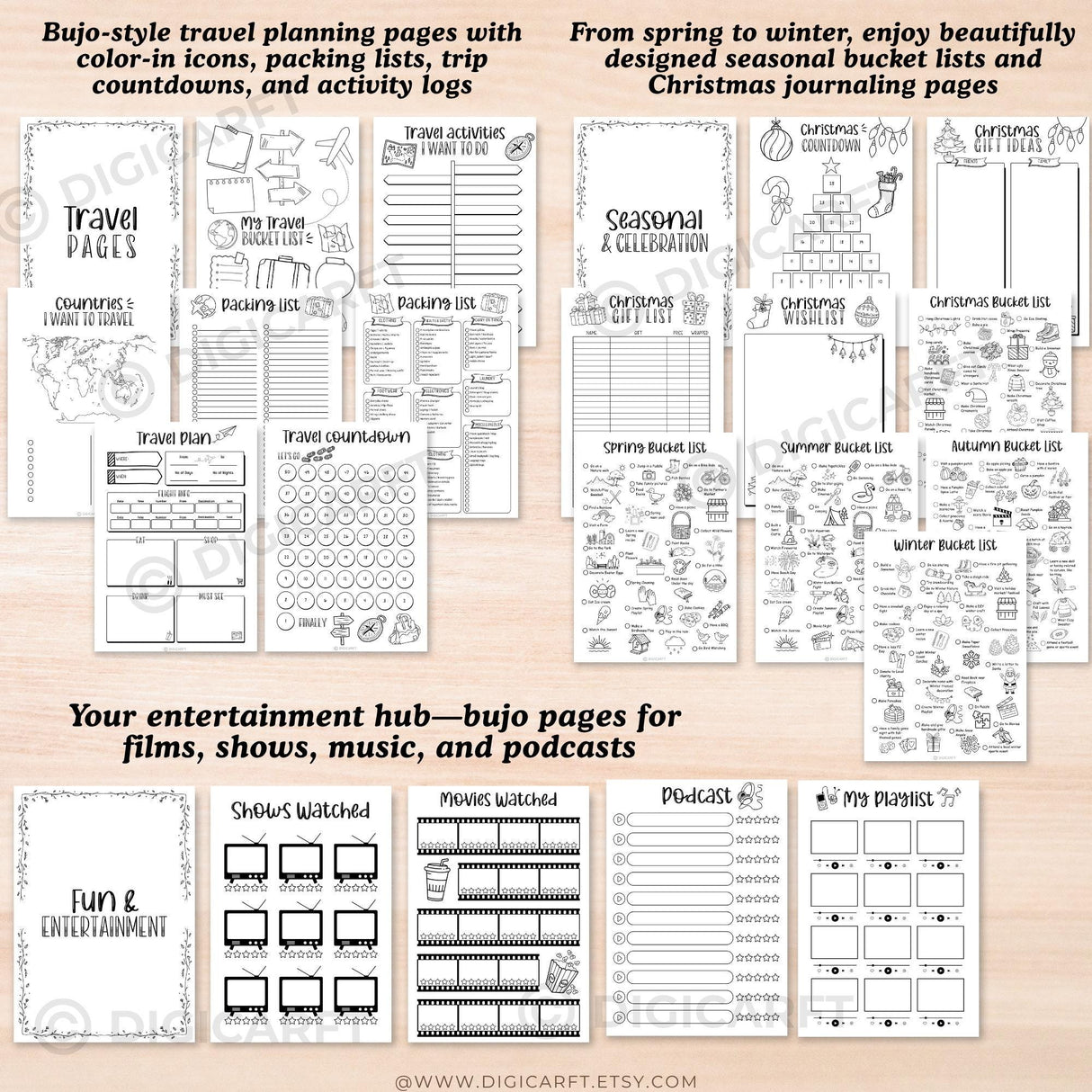 2026 Bullet Journal & Planner Bundle | 360+ Page Printable PDF