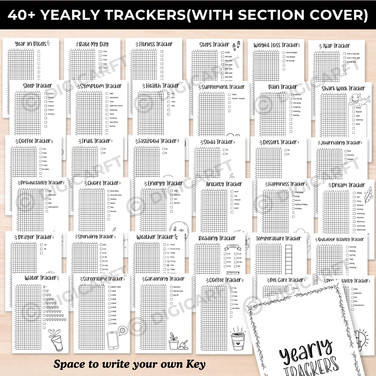 2026 Bullet Journal & Planner Bundle | 360+ Page Printable PDF