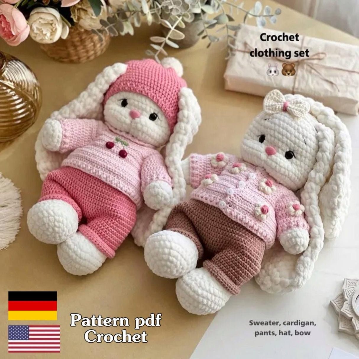 Piece Crochet Doll Clothes Pattern | Outfit Set PDF