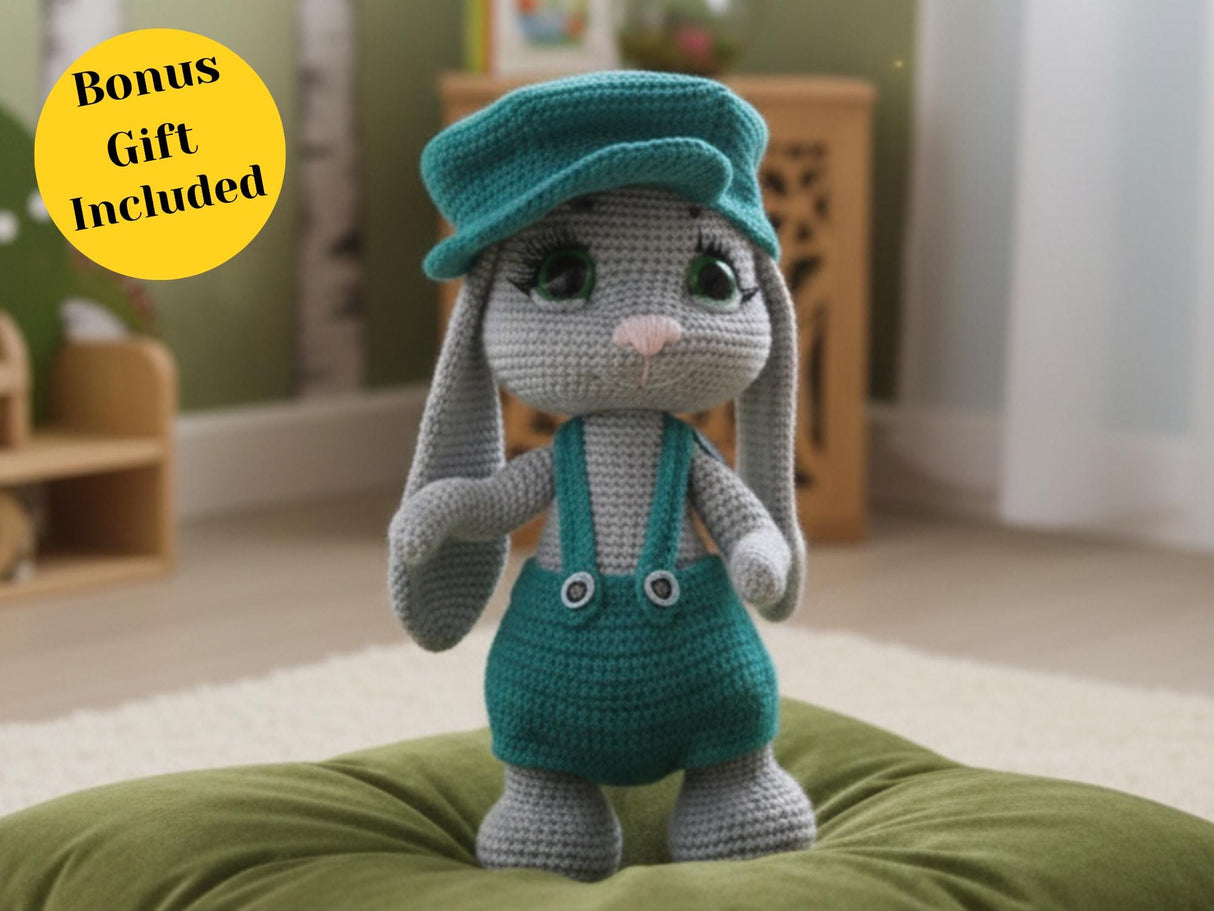 Crochet Bunny Pattern PDF | Beginner Floppy Ear Amigurumi